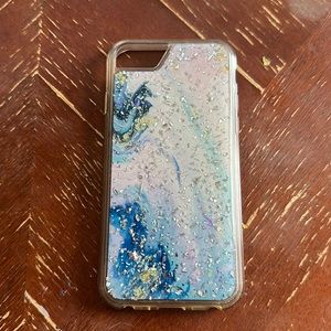 Multi-colored marble phone case
